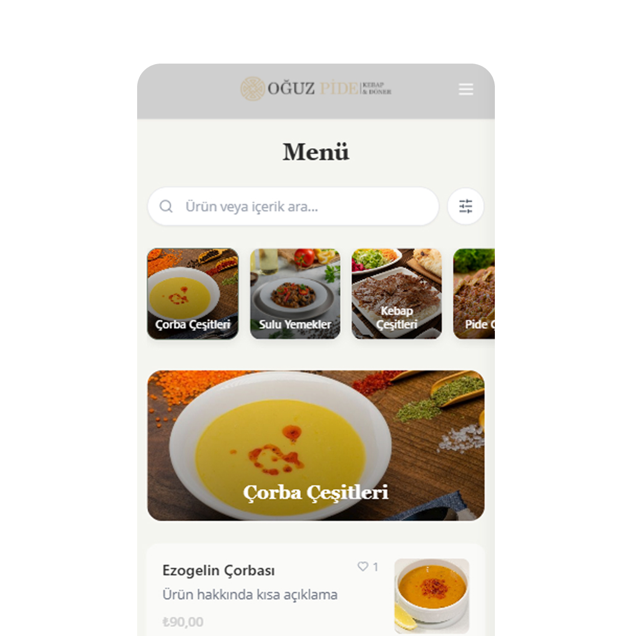 QR Menü Premium tema