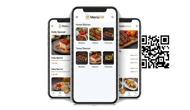 QR Menü Modern Tema