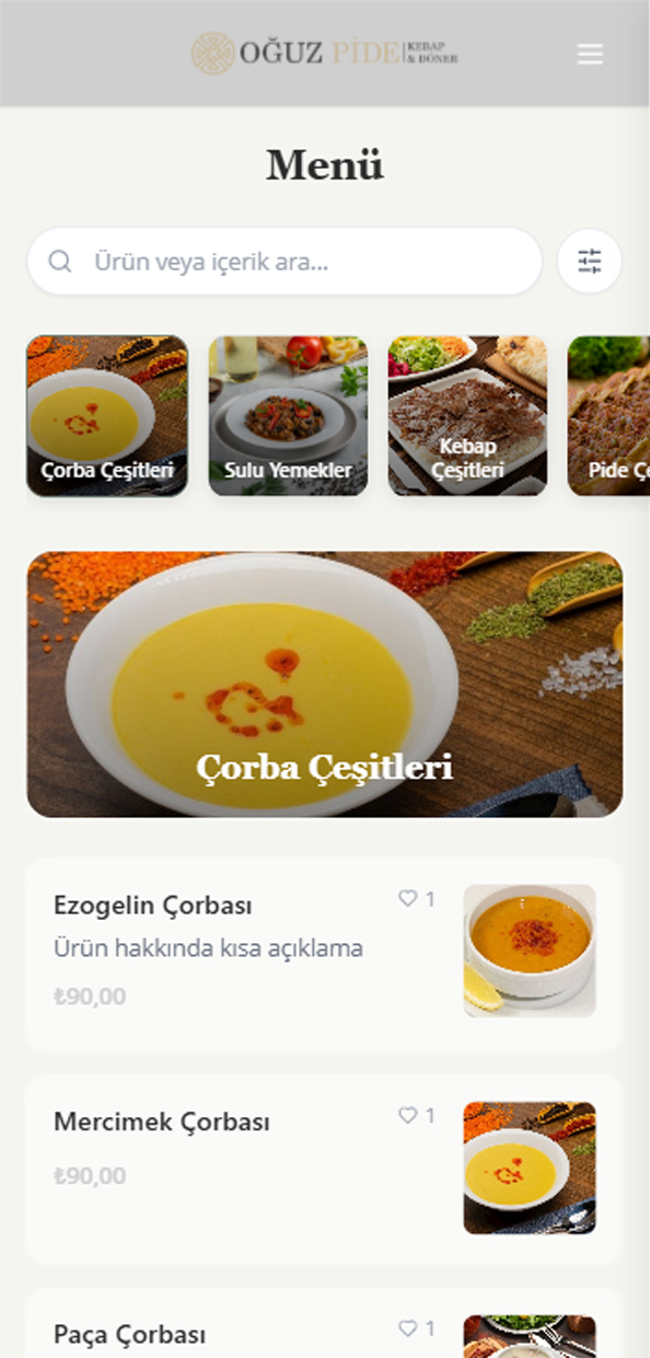 QR Menü